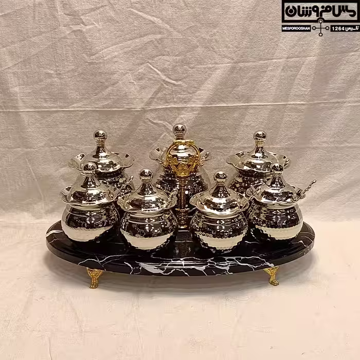 پاسماوری مسی 7 بانکه آبکاری کروم مدل برف