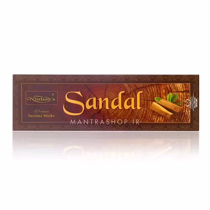 عود دست ساز هندی Sandal برند Misbah بسته 50 گرمی (عود صندل مصباح)
