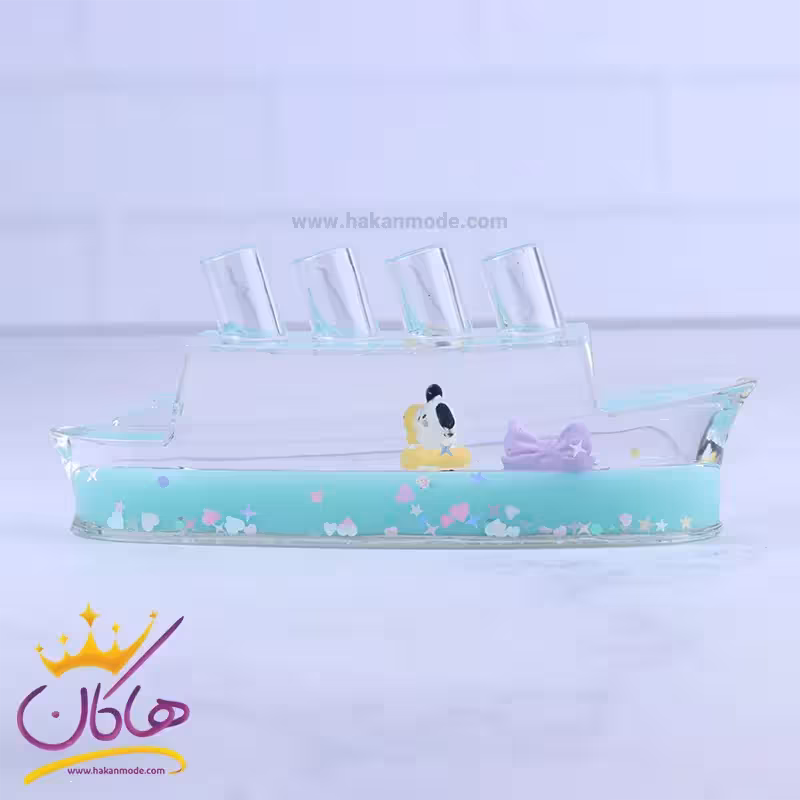 جاقلمی آکواریومی طرح کشتی سبزآبی | 7211/2