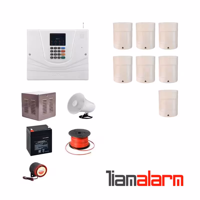 پکیج دزدگیر اماکن با سیم مدل مستر سیم کارتی و تلفنی M930PR7