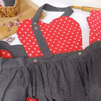 پیشبند یاس دامن چین ضدآب دو لایه جنس رویه کتان نخ آستر پیشبند پارچه شمعی درجه یک