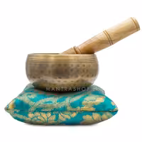 ست کاسه تبتی چکش کاری شده طرح آنتیک – قطر دهانه 10 سانتی متر