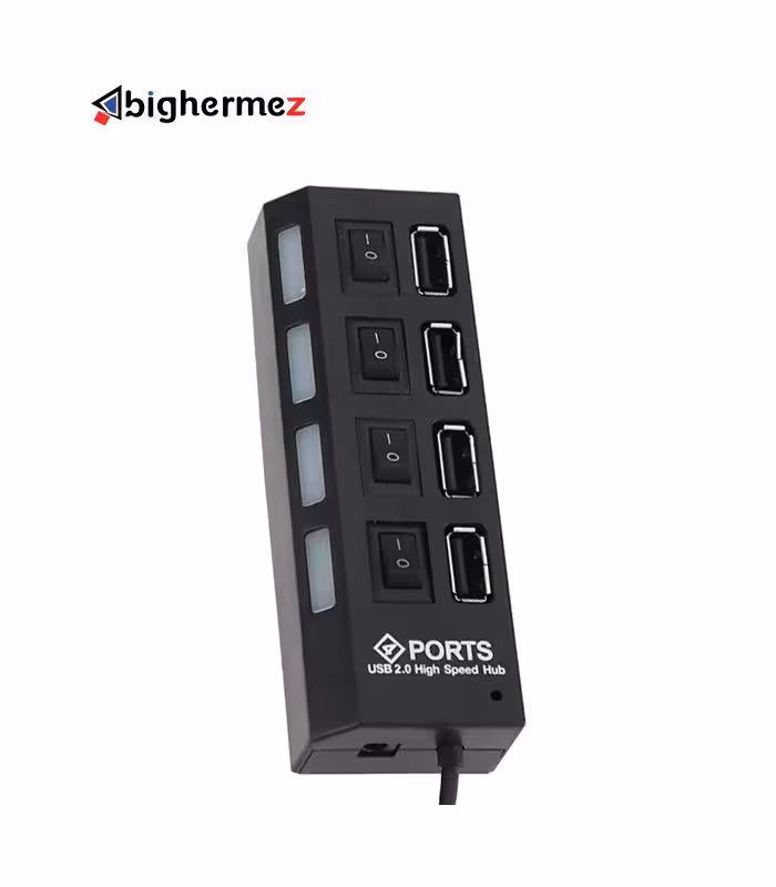هاب 4پورت کلیددار مدل HI-SPEED