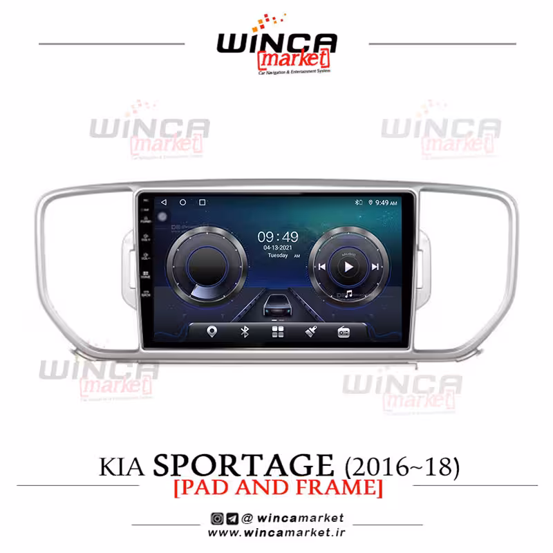 مانیتور کیا اسپرتیج جدید 2016-2018 رم 4 حافظه 32 سری TS855-5G FLYDYT محصول وینکا