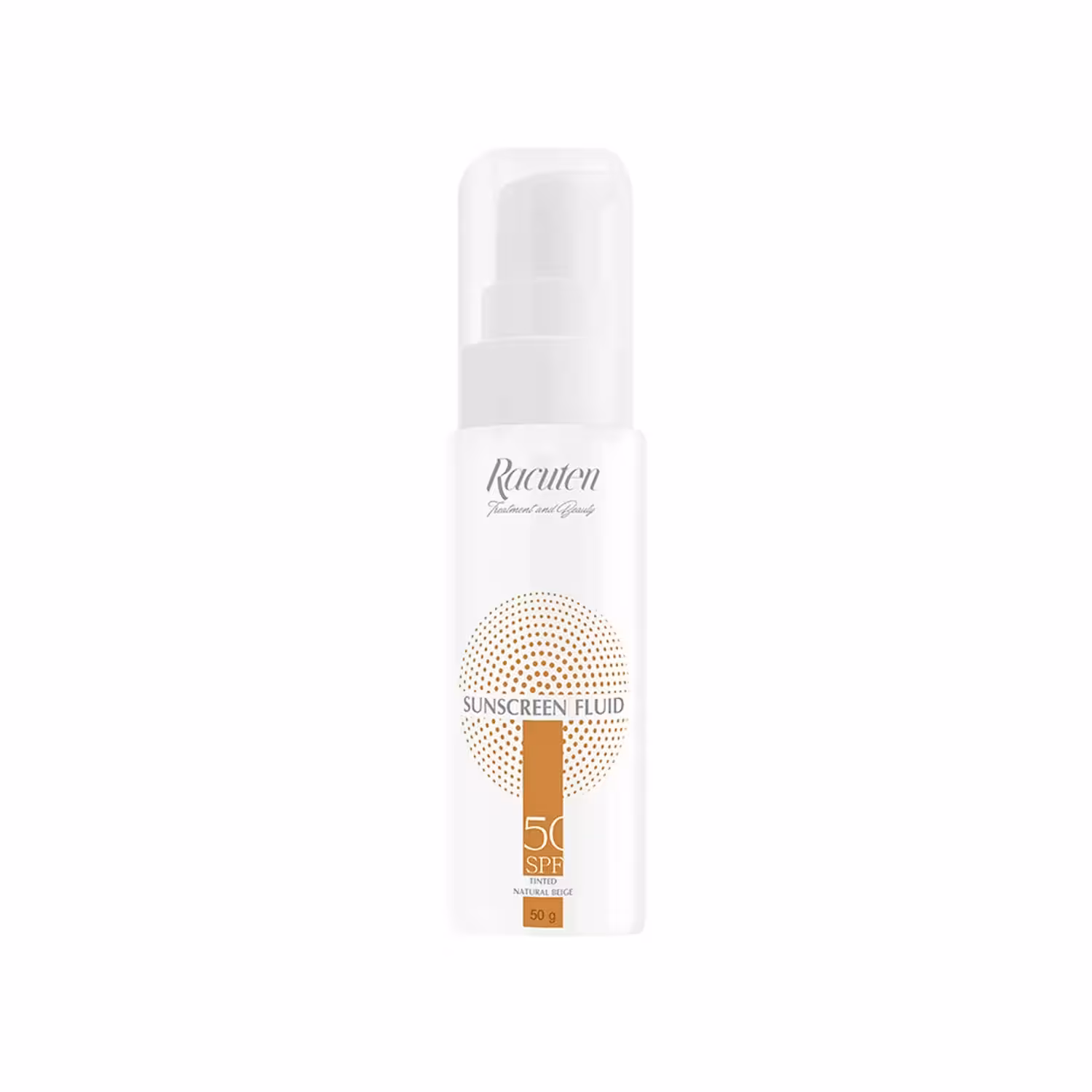فلوئید ضد آفتاب SPF50  رنگی راکوتن مناسب پوست چرب و مختلط حجم 50 میلی لیتر