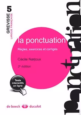 خرید کتاب La ponctuation Règles exercices et corrigés Cécile Narjoux