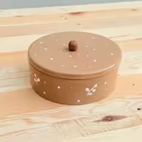 شکلات خوری گرد بزرگ مجموعه اقاقیا رنگ نسکافه ای