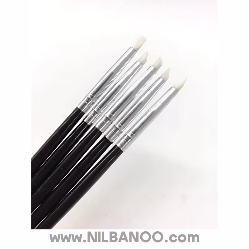 ست قلم طراحی ناخن سیلیکونی 5 عددی کوچک