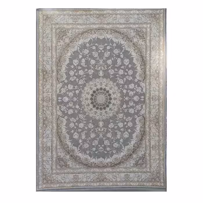 فرش ایرانی 1200 شانه کد 376 زمینه نقره ای