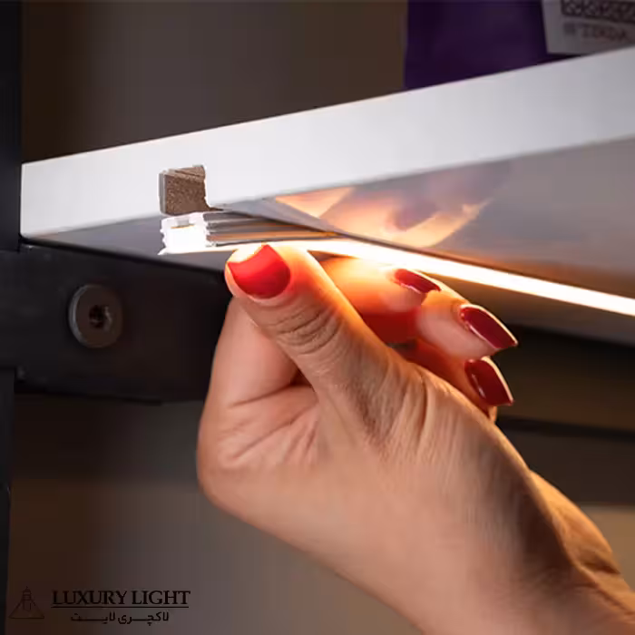 ریسه نئون فلکس سیلیکونی توکار لوپ لایت 24 ولت تراکم 280