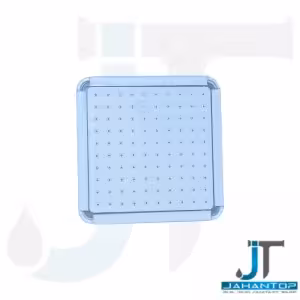 سردوش پلاستیک 15*15 سانت مربع سفید