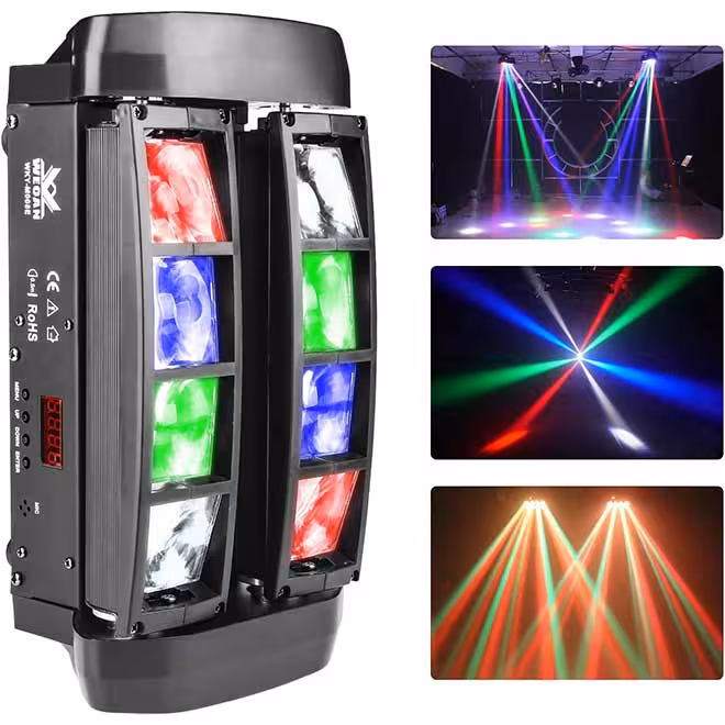 چراغ رقصان متحرک رنگین کمان Disco Lights Rainbow Dj Lights