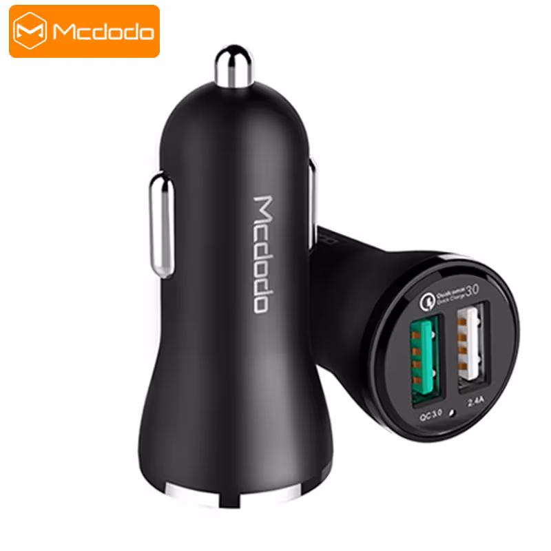 شارژر فندکی سریع دو پورت مک دودو Mcdodo Car Charger Dual USB 30W MAX CC-4910