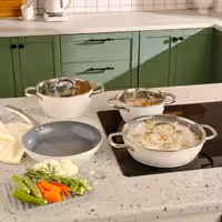 سرویس قابلمه 7 پارچه گرانیتی Karaca ترکیه مدل Birgül با تکنولوژی کریستال سوئیسی