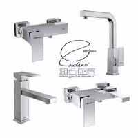 ست شیرالات شودر مدل اروپا کروم