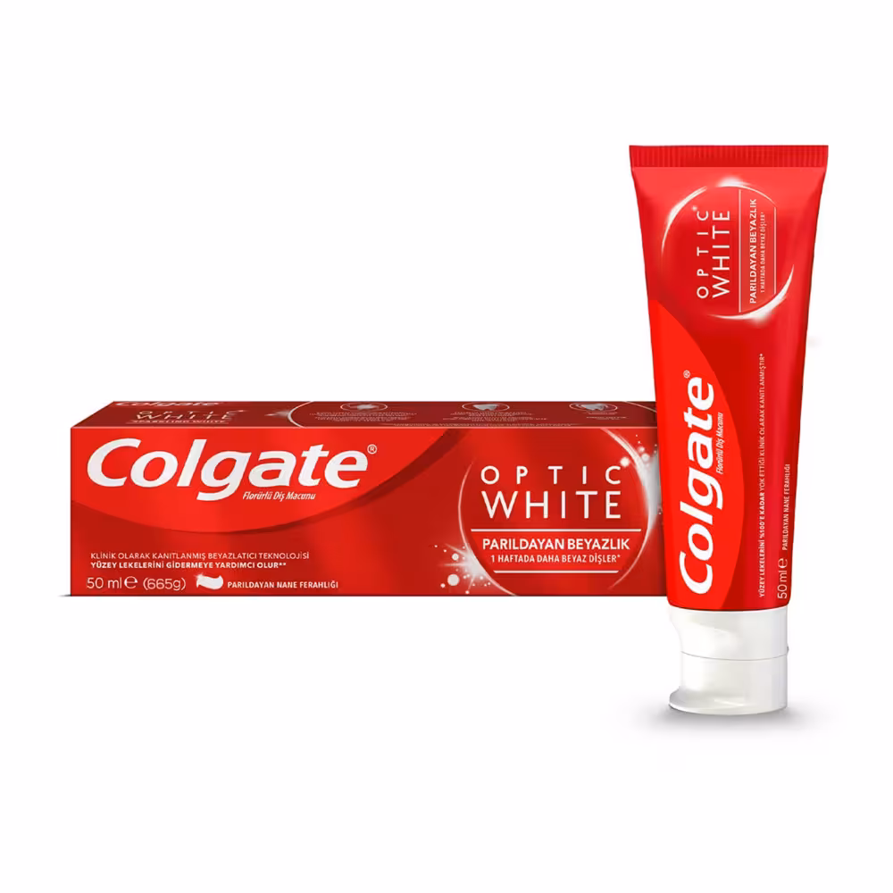 خمیر دندان سفید کننده کلگیت مدل اپتیک وایت Optic White حجم 50 میلیلیتر