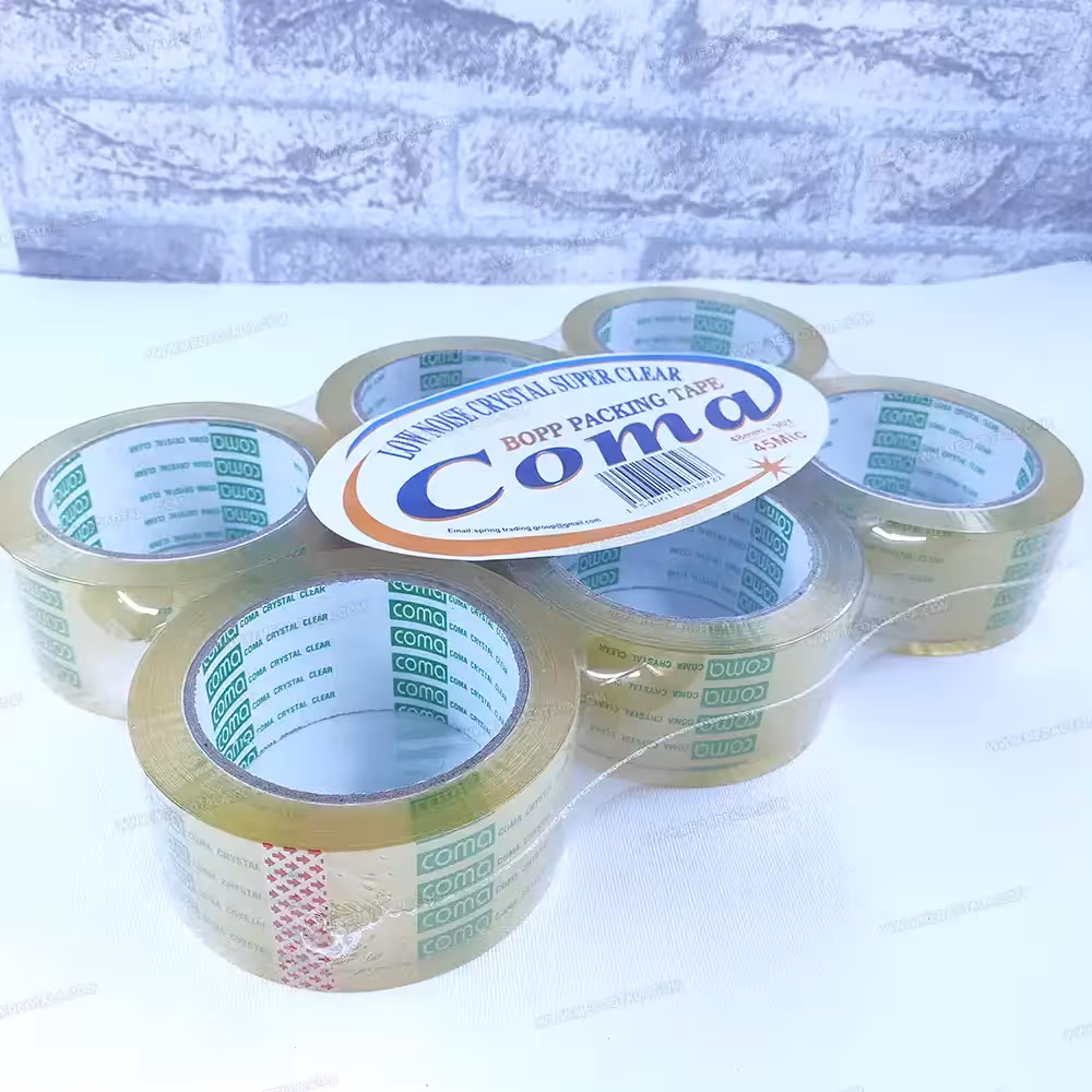 چسب پهن کاما سبز بی صدا COMA بسته 6 عددی