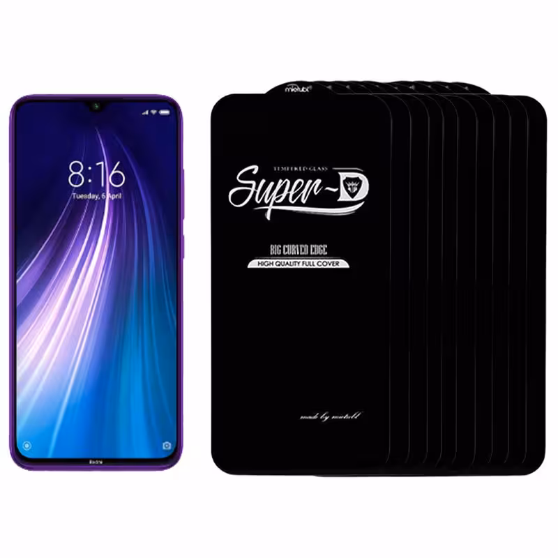 محافظ صفحه نمایش میتوبل مدل سوپر دی مناسب برای گوشی موبایل شیائومی REDMI NOTE 8 بسته 10 عددی