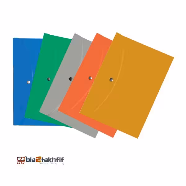 پوشه دکمه دار کد 108سایز A4 بسته 10عددی