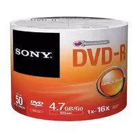 دی وی دی سونی خام بسته 50 عددی
