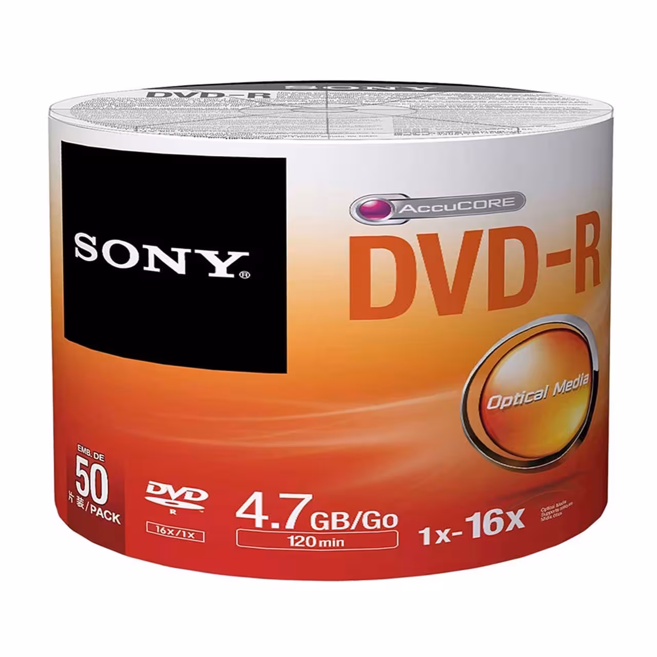 دی وی دی سونی خام بسته 50 عددی