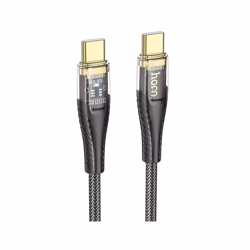 کابل تبدیل Type-C به Type-C هوکو مدل U121 60W طول 1.2 متر