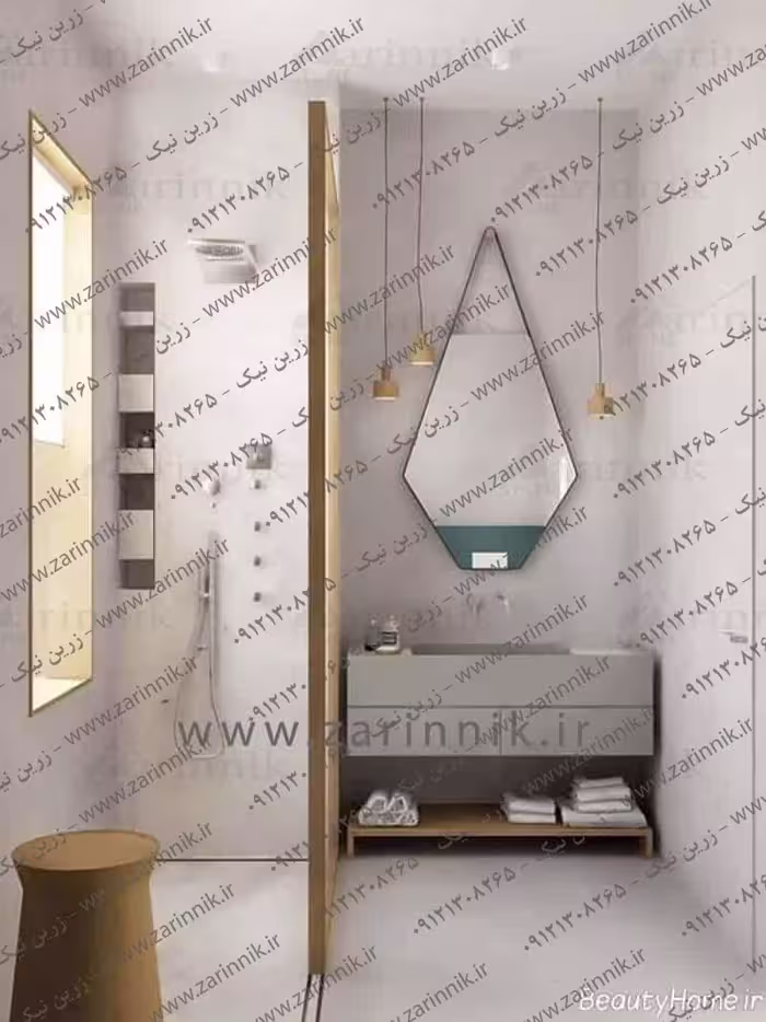 آینه دستشویی مدرن زرین نیک مدل AD012