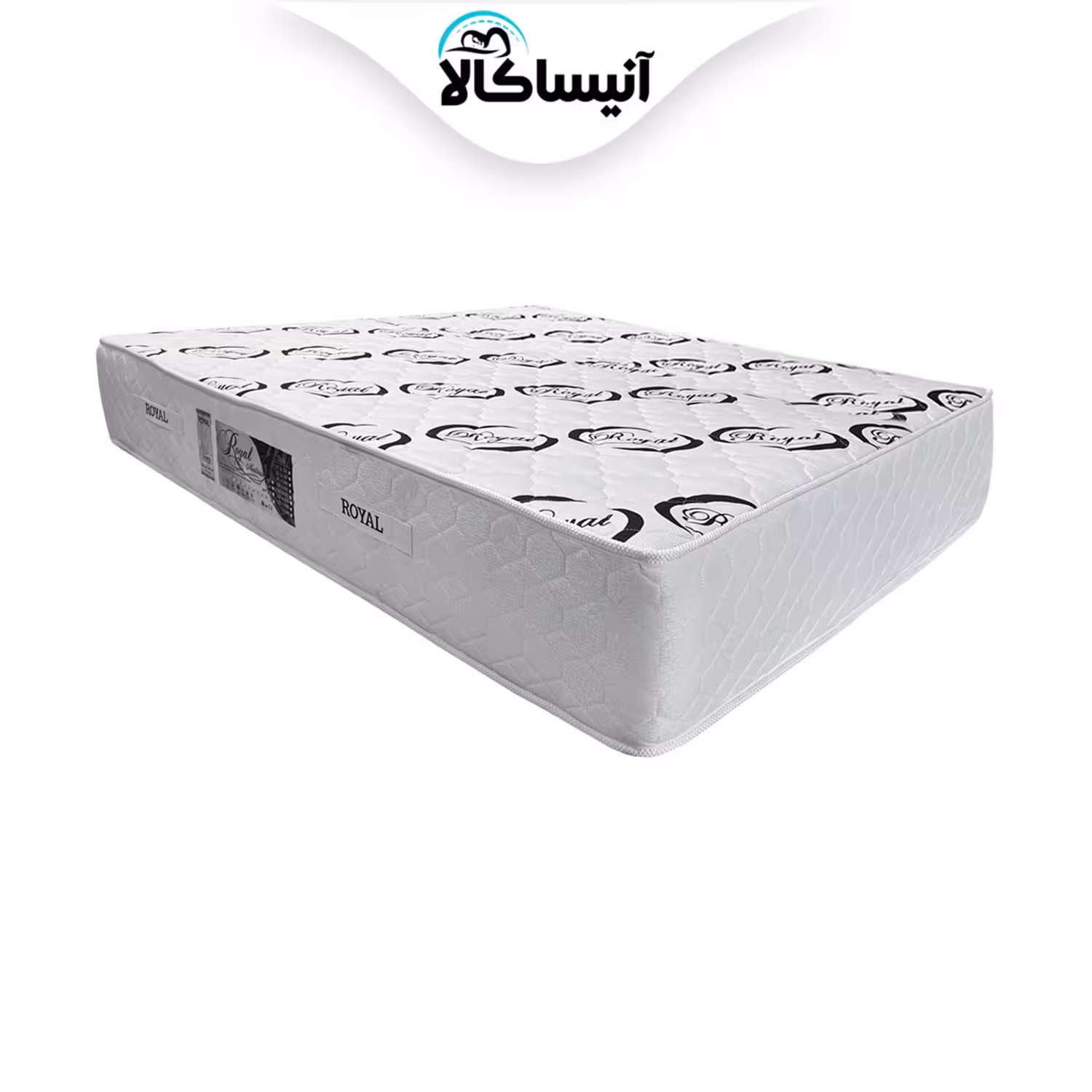 تشک دو نفره رویال مدل طبی فنری فول ارتوپدیک سایز 200 × 160 سانتی متر