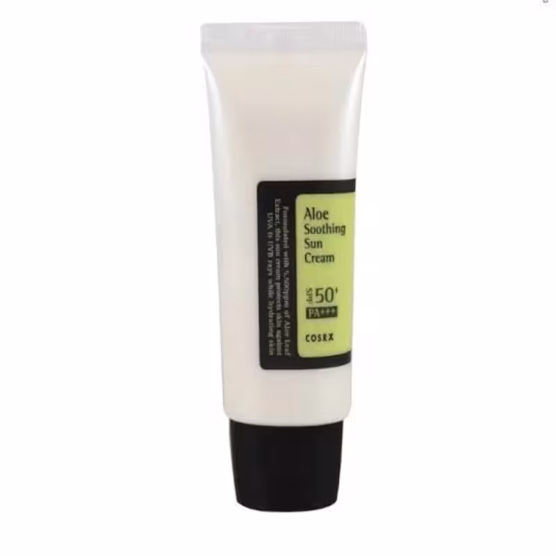 کرم ضدآفتاب آبرسان و تسکین دهنده آلووئه ورا spf 50 حجم 50 میل