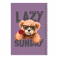 دفتر مشق 80 برگ اس جی مدل تدی گل