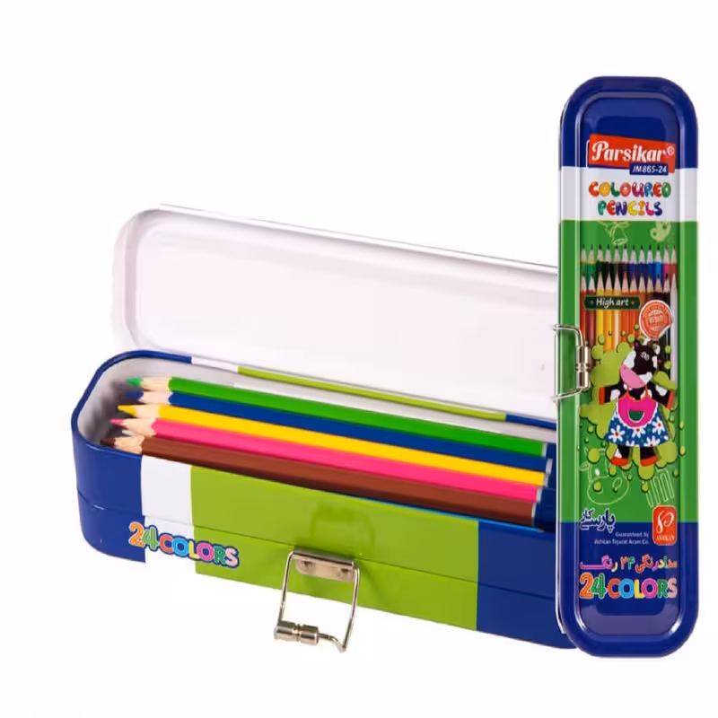 مداد رنگی 24 رنگ پارسی کار مدل JM-865-24 | چاوه