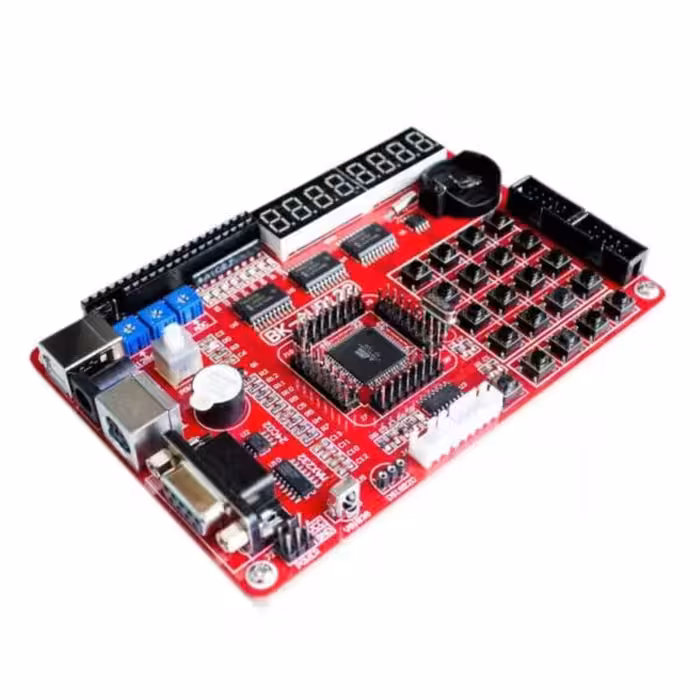 برد آموزشی AVR با تراشه ATMEGA128A همراه با پروگرامر