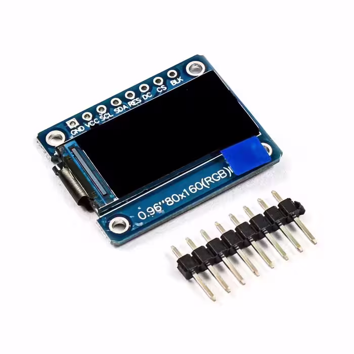 ماژول نمایشگر 0.96 اینچ LCD تمام رنگ IPS دارای ارتباط SPI