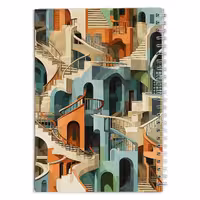 دفتر مشق پلکان گرافیکی