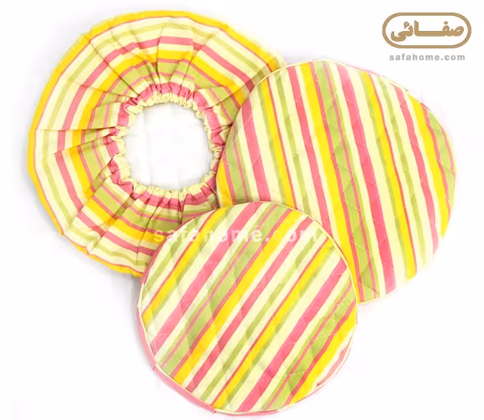 دمکن سه تکه رزین تاژ طرح اسپرید صورتی