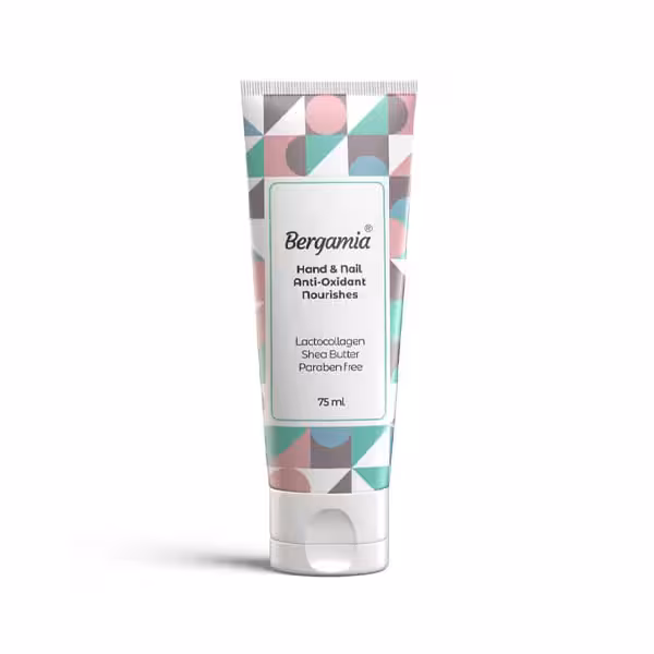 برگامیا کرم مرطوب کننده دست و ناخن کلاژن شیر