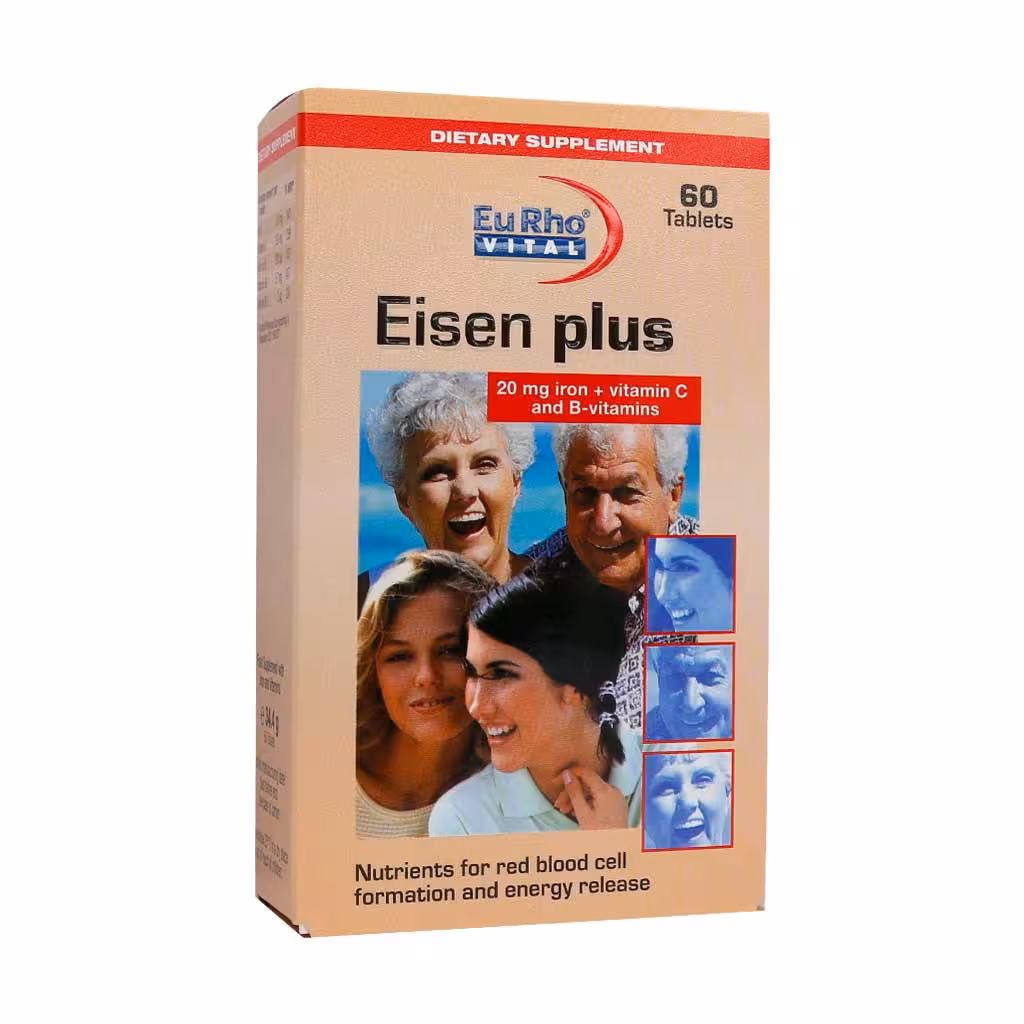 قرص آیزن پلاس یوروویتال 60 عدد Eurho Vital Eisen Plus 60 Tabs