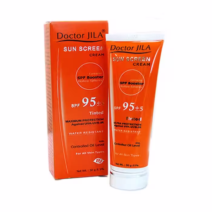 کرم ضد آفتاب رنگی SPF 95 دکتر ژیلا