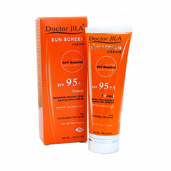 کرم ضد آفتاب رنگی SPF 95 دکتر ژیلا