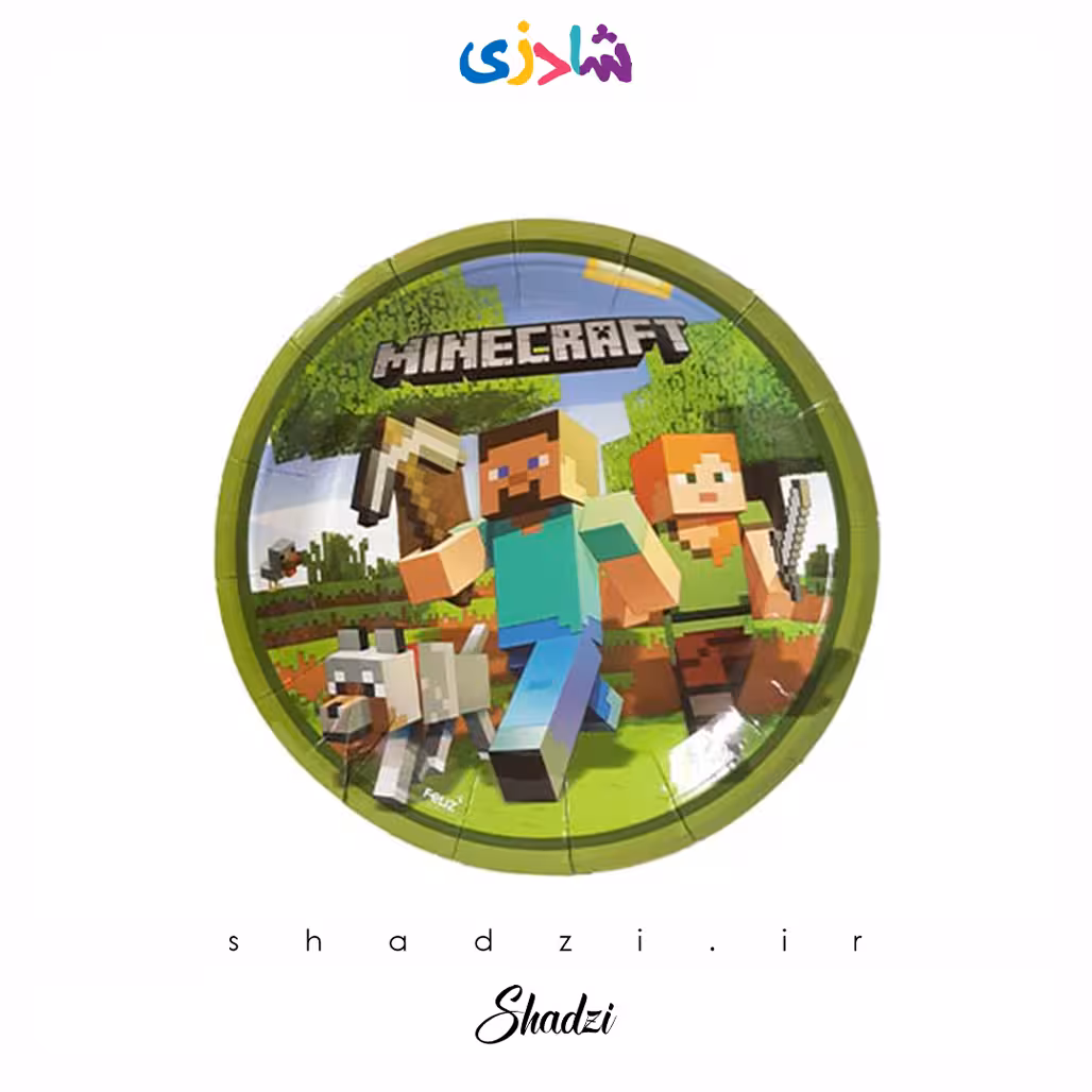 بشقاب ماین کرافت (10عددی)