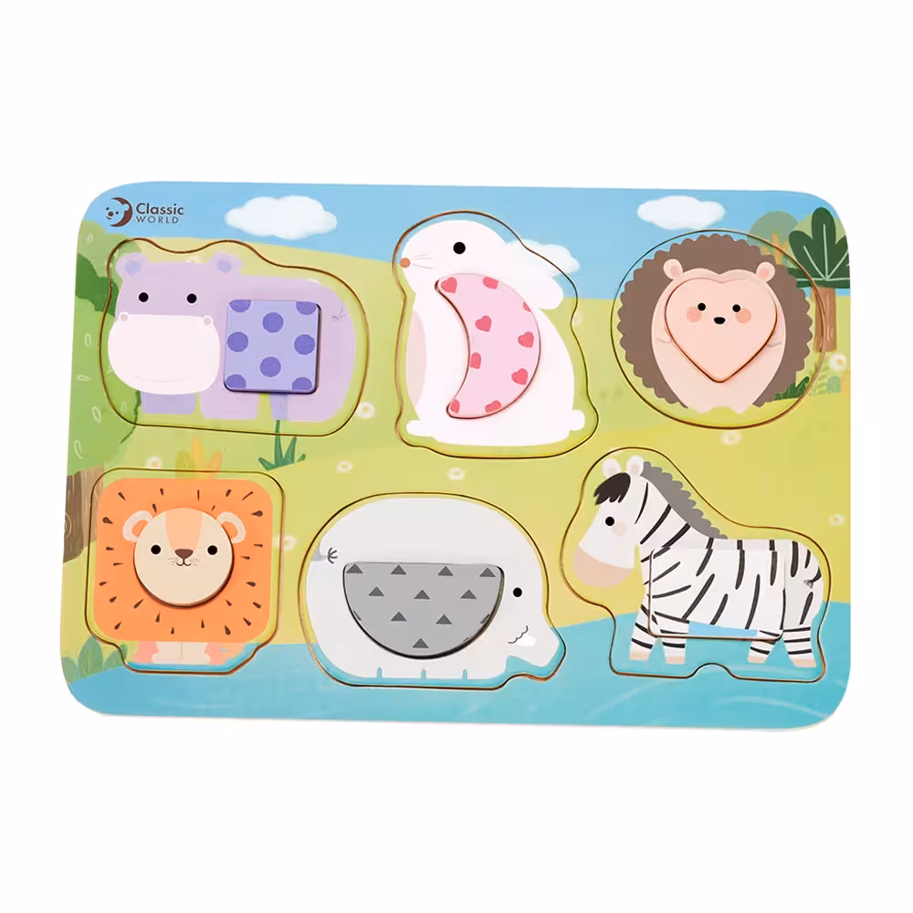 پازل چوبی جنگل کلاسیک ورد Classic World