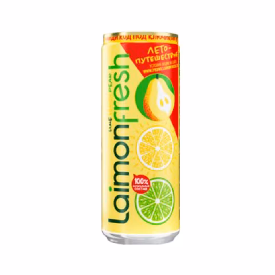 نوشیدنی آبمیوه گلابی لایمون فرش (330 میل) laimon fresh