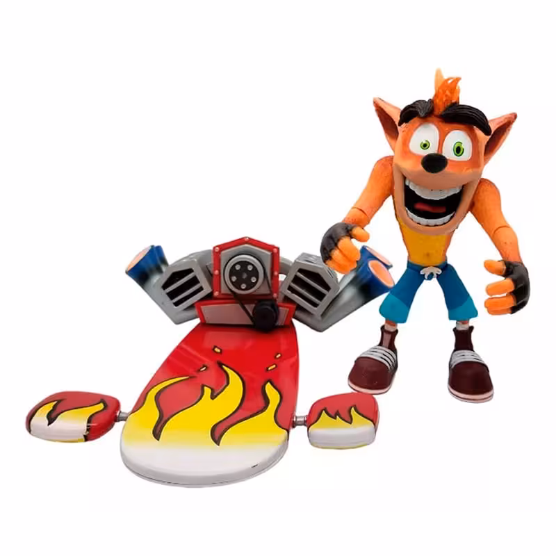 اکشن فیگور مدل کراش بندیکوت با جت بورد crash
