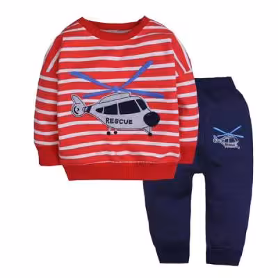 ست بلوز شلوار پسرانه طرح هلی کوپتر