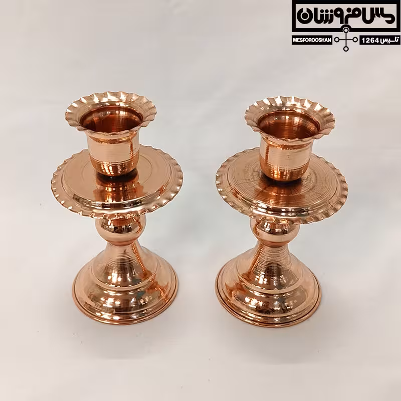 شمعدان مسی مدل پاراسیس