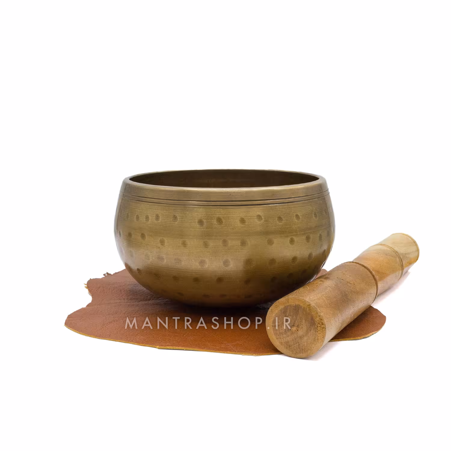 کاسه تبتی چکش کاری شده رنگ برنزی – قطر دهانه 10 سانتی متر