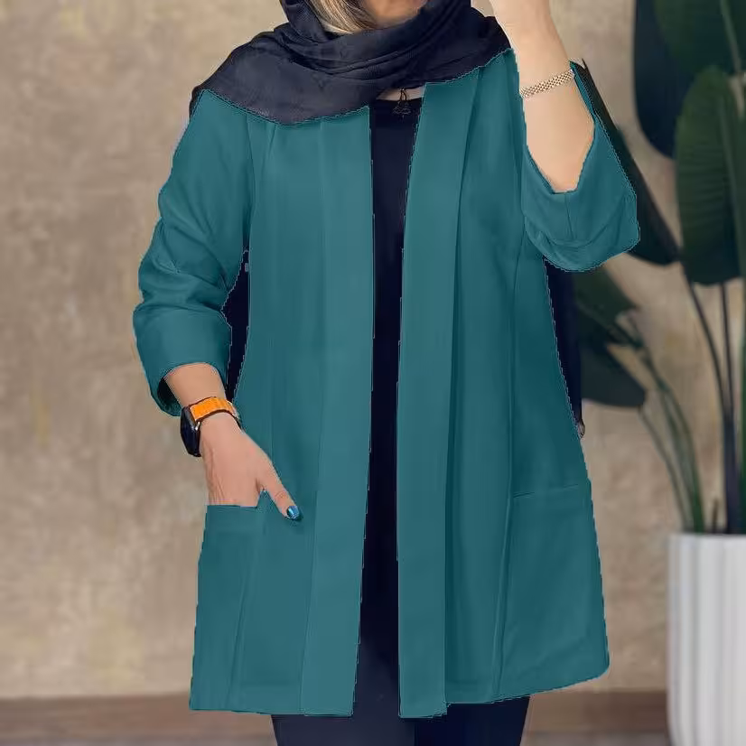 مانتو کتی زنانه فری سایز از 38تا 48دور سینه 110 جنس داکرون درجه یک وارداتی (ارسال رایگان)