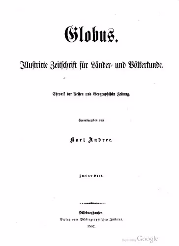 خرید و دانلود نسخه کامل کتاب Globus. Illustrirte Zeitschrift für Länder- und Völkerkunde