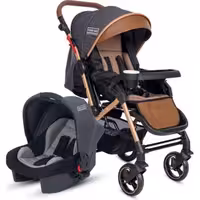 کالسکه کودک Tommybaby مدل Tornado Travel System رنگ خاکستری