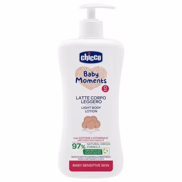 لوسیون بدن کودک چیکو مدل ضد حساسیت حجم 500 میل